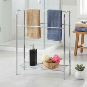 Organizador de venta OEM de calidad, fabricante de Taiwán, almacenamiento en el hogar, estante de secado de toallas independiente DIY para el hogar, estante de toallas de alambre - Product Image 2