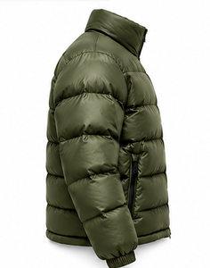 Veste matelassée pour homme de qualité supérieure, col montant, fermeture éclair, décontractée - Product Image 5