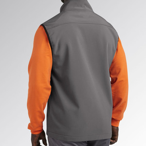 Custom Logo Men Winter Puffer Vest <b>Hooded</b> Detachable Sleeveless Jacket Warm Thick Quilted <b>Gilet</b> Windproof Outerwear for Hiking - Product Image 2