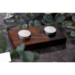 Designer Mango Wood Resin <b>Candle</b> Natural Soy Wax Handcrafted Jar Earthy Home Decor Spa Aromatherapy Mood Setting Rustic Gifting - Product Image 4