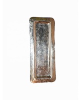 Plateau métallique fait à la main en argent marocain pour services à thé pour la décoration de la maison et toutes les occasions plateau de service élégant pour vaisselle
