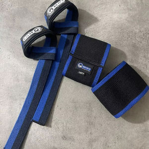 Sangles de musculation en néoprène et élastiques (figure 8) et combo de bande de compression pour poignet - Product Image 1