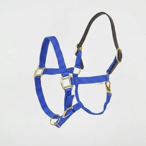 Cabestro de Seguridad para Caballo Azul Rey, de Nailon con Corona de Cuero Genuino, Ajustable y Duradero - Product Image 6