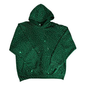 Acid Washed 100% Cotton Oversized Pullover <b>Hoodie</b> DTG Print <b>Crop</b> Fleece Rhinestone Dirty Washed <b>Zip</b> <b>up</b> <b>Hoodie</b> - Product Image 2