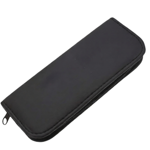 Étui pour ciseaux de barbier, ciseaux de coiffure professionnels, acier inoxydable durable, tranchants, avec étui à fermeture éclair noire - Product Image 6