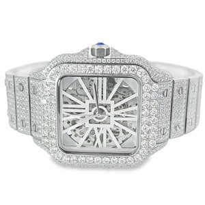 Reloj Mecánico de Lujo de Acero Inoxidable de Alta Gama, Estilo Hip Hop, con Moissanita, Personalizado por Fabricante Chino, para Hombre - Product Image 1