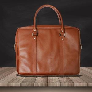 Bolso Mensajero de Cuero Grande, Resistente e Impermeable, con Cierre de Cremallera, para Uso Profesional, Todas las Temporadas, Color Marrón, Diseño con Bolsillos y Hebilla - Product Image 4