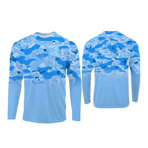 Chemise tactique légère personnalisée UPF 50+ à séchage rapide, respirante, protection UV, chemise de pêche pour homme, vêtements de pêche, sweat à capuche camouflage - Product Image 4
