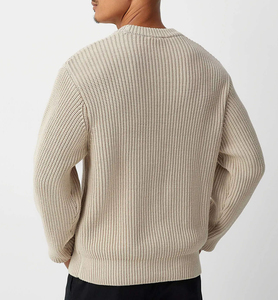 Pull-over pour homme en coton 100% anti-rides, respirant et à séchage rapide, service OEM - Product Image 6