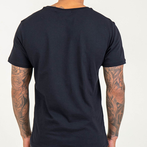 Camiseta Formal de Manga Corta para Hombre, Bordada, Corte Holgado, con Patrón, 100% Algodón, Anti-Pilling - Product Image 3