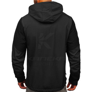 Veste coupe-vent à capuche pour homme, tissu polaire respirant et écologique, couleur personnalisée, logo sur le devant, voyage d'hiver, service OEM - Product Image 4
