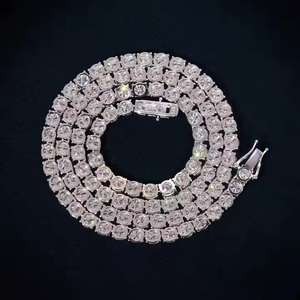 Collar de Cadena Cubana con Diamantes Moissanite Estilo Hip-Hop, Moda Urbana - Product Image 3