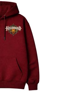 Sudadera con Capucha Personalizada con Gráfico Rojo Hellbound para Hombre, Sudadera Informal de Algodón y Felpa, Ropa Urbana, Fabricante Personalizado, Proveedor de Ropa al por Mayor - Product Image 4