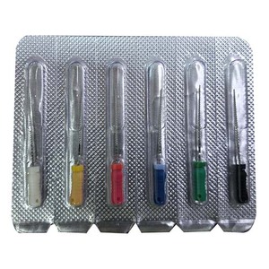 Limas Dentales de Acero Inoxidable K para Endodoncia, Limas Manuales para Conductos Radiculares con Código de Color ISO, Tamaños Surtidos de 21mm, 25mm, 31mm para Uso Odontológico - Product Image 2