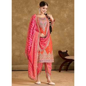 Ensemble haut-bas et dupatta magnifique pour femmes, vêtements de soirée de créateur - Product Image 6