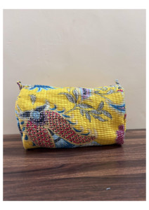 Ensembles de 3 trousses de maquillage en coton matelassé, faites à la main, très demandées, pour femme, cadeau pour elle - Product Image 2