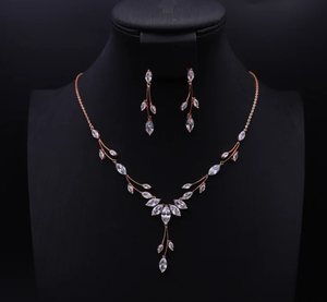 Collar y Pendientes de Diamantes Moissanite, Plata de Ley 925, Collar de Regalo de Compromiso Personalizado - Product Image 3