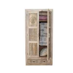 ตู้เสื้อผ้าไม้มะม่วงแกะสลักด้วยมือสไตล์ยุโรปสมัยใหม่ 3 ชั้นวาง 2 ลิ้นชัก ทนทาน เป็นมิตรกับสิ่งแวดล้อม เหมาะสำหรับโรงแรม - Product Image 2