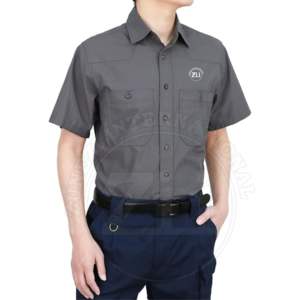 Camisa de Trabajo Resistente al Fuego ZUNEZI ZI-8043 NFPA 2112 de Manga Corta para Hombre con Paquete de Respirador, Resistencia al Calor de 300-500°C - Product Image 2