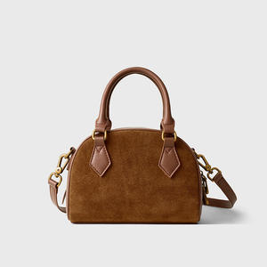 Bolso de Mano de Cuero Auténtico de Diseño Personalizado, Mini Bolso Boston, Bolso de Mujer de Lujo con Logotipo, de Alta Calidad - Product Image 2
