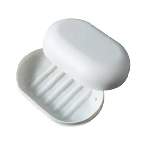 Support à Savon 3 Pièces en Acier Inoxydable Réutilisable pour la Maison, Voyage, Rangement Portable, avec Couvercle - Product Image 6