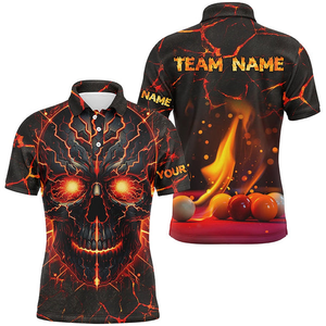 Maillots de billard/snooker pour hommes, personnalisés, imprimés numériquement, haute qualité, en Spandex/Coton, col en V, séchage rapide, respirants - Product Image 6