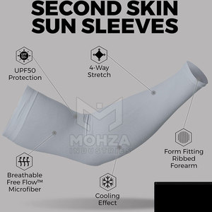 Manchons de bras unisexes respirants et écologiques, nouvelle tendance, pour le fitness, en 100 % polyester de haute qualité, en promotion en ligne - Product Image 4