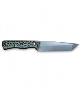 Outil de préparation pour le camping en acier à haute teneur en carbone, forgé à la main, à profil géométrique, avec manche en Micarta stratifié - Product Image 4