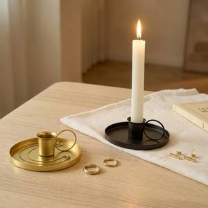 Luxury Modern <b>Black</b> Iron Taper Candle Holder Handmade Metal <b>Candlestick</b> Stand Nordic Minimalist Table Centerpiece Wedding - Product Image 1