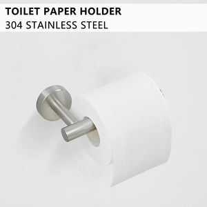 8-Piece <b>Brushed</b> Nickel Bathroom Accessory Set Stainless Steel Hardware Including Paper Holders <b>Bath</b> Towel Bar Racks - Product Image 1