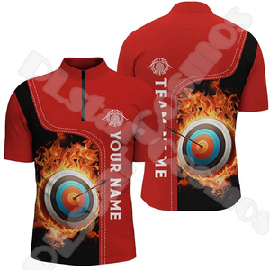 T-shirts camouflage personnalisés pour hommes avec impression par transfert thermique, maillots de tir à l'arc unisexes - Anti-UV UPF50 respirants - Product Image 4