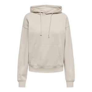 Women Oversized Hooded Fleece Sweatshirt Solid Color Pocket Design Breathable Regular Sleeve Autumn Wear - Product Image 4