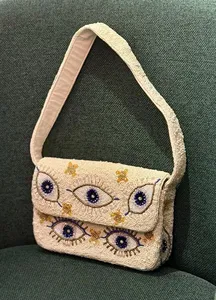 กระเป๋าคลัทช์ประดับลูกปัด ดีไซน์เนอร์ ราคาประหยัด ทำมือ กระเป๋าถือสำหรับผู้หญิง สำหรับงานแต่งงาน งานปาร์ตี้ และโอกาสทั่วไป โดย M/S SHAAD HANDICRAFTS - Product Image 5