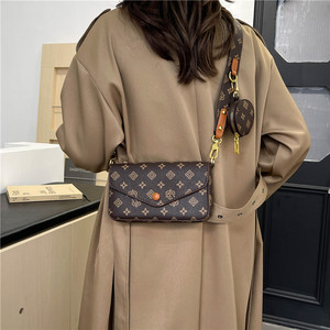 Bolso Bandolera Pequeño Cuadrado para Mujer, Bolso de Hombro Portátil con Cadena, Clásico - Product Image 4