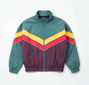 windbreaker retro sports colorblock green purple track anorak <b>jacket</b> windproof <b>waterproof</b> nylon coat outdoor Windbreaker <b>Jackets</b> - Product Image 1