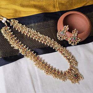 Guttapusalu Pearl Haram-Fashion Jewelry Set - Product Image 3