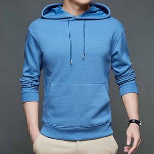Men Cotton Comfort Hoodie Soft Fleece Pullover Sweatshirt Casual Streetwear Hooded <b>Top</b> Custom Apparel Bulk Supply - Product Image 1