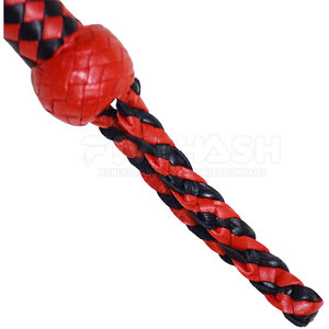 Látigo de Cuero Hecho a Mano, Cuero Genuino Resistente, Mango Fuerte, Diseño Flexible, Ideal para Entrenamiento y Práctica - Product Image 5