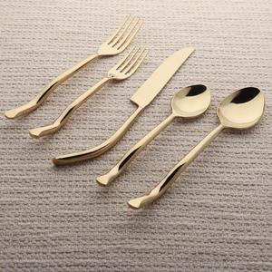 Juego de Cubiertos de Metal con Acabado Dorado, 5 Piezas, Estilo Clásico, Fácil Agarre, Juego de Cubiertos de Lujo, Suministros para Restaurantes y Hoteles, Diseños Personalizables - Product Image 5
