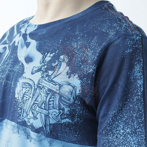 เสื้อยืดผู้ชายขายส่ง โพลีเอสเตอร์ 100% เสื้อยืดแบบซับลิเมชั่น พิมพ์โลโก้ตามสั่ง ออกแบบเสื้อยืดซับลิเมชั่นสำหรับผู้ชาย - Product Image 6
