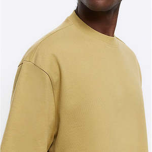 เสื้อยืดผู้ชาย OMMIZ แบบโอเวอร์ไซส์ ระบายอากาศได้ดี แห้งเร็ว ผ้าแคนวาส โพลีเอสเตอร์/คอตตอน  ออกแบบลายเปล่าได้ตามต้องการ - Product Image 5