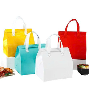 Sac isotherme CENPLAS NW-F en non-tissé thermosoudé, recyclable, pour pique-nique, courses, déjeuner, lait, aliments, gâteaux - Vente en gros - Product Image 1