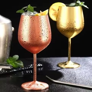 Gobelet à vin en métal haut de gamme, en acier inoxydable, réutilisable, vaisselle de luxe pour restaurant, bar, hôtel - Product Image 4