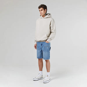 Sudadera con Capucha de Felpa para Hombre, 400 g/m², 100% Algodón, Estilo Hip Hop, Hombros Caídos, Estampado Personalizado, Sudadera con Capucha Gruesa - Product Image 5