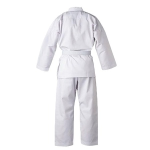 Uniforme de Karate para Adultos, 100% Algodón, Corte Regular, Transpirable, Blanco, Ropa de Artes Marciales Unisex, Teñido Liso, En Stock - Product Image 6