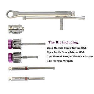 Adaptateur de clé dynamométrique pour implant dentaire T6, tournevis manuel à verrouillage, outil chirurgical en acier inoxydable argenté SURGICAL - Product Image 1
