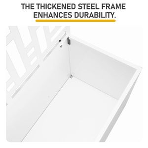 Fioriera da Giardino in Metallo Alta 70 Pollici con Traliccio, Vaso per Piante Rampicanti e Ortaggi, Fioriere e Vasi per Fiori - Product Image 6