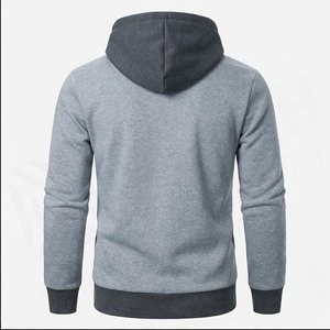 เสื้อฮู้ดผู้ชายทรงเข้ารูป สีเทา ผ้าฝ้ายผสมโพลีเอสเตอร์ เฟรนช์เทอร์รี่ สวมใส่สบายๆ สำหรับฤดูใบไม้ร่วง - Product Image 2