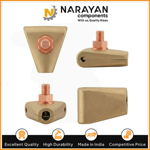 <b>Earthing</b> Tee Clamp Brass Grounding Connector <b>for</b> Electrical <b>Earthing</b> Rod Cable <b>Wire</b> and Grounding System - Product Image 4
