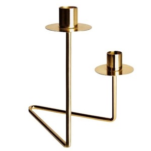 ILAHI's Vintage <b>Brass</b> Handmade Tapered <b>Candlestick</b> <b>Holder</b> Embossing Printing Design 1 Color High Quality Heat Resistant - Product Image 3